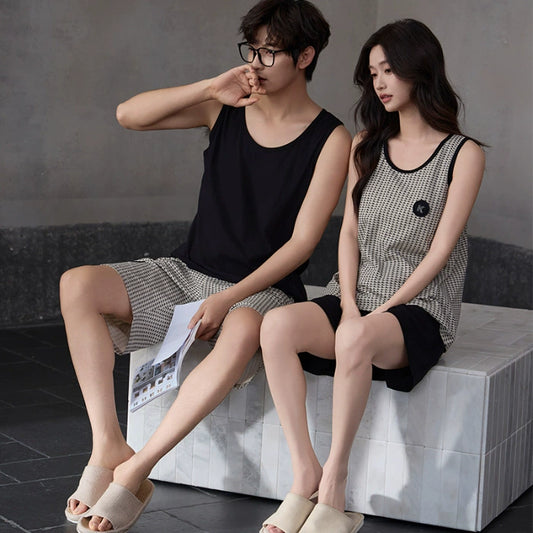 Soft Modal Couple PJs - Sleeveless Summer Set