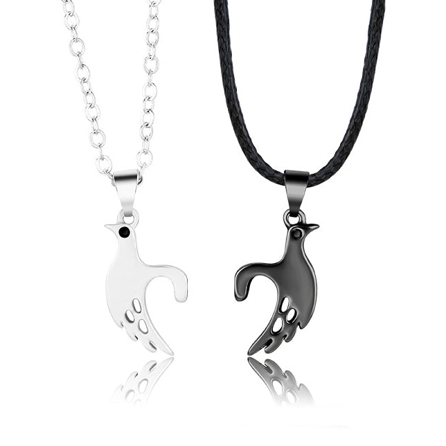 Magnetic Love Birds Matching Necklaces for Couples