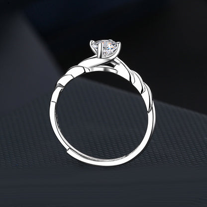 1 Carat Moissanite Solitaire Women Ring