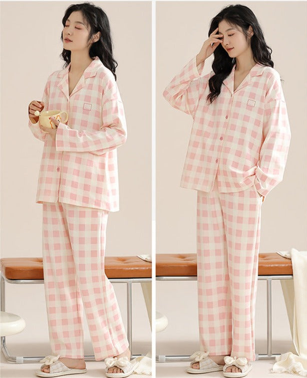 Matching Pajamas Set for Couples Pure Cotton