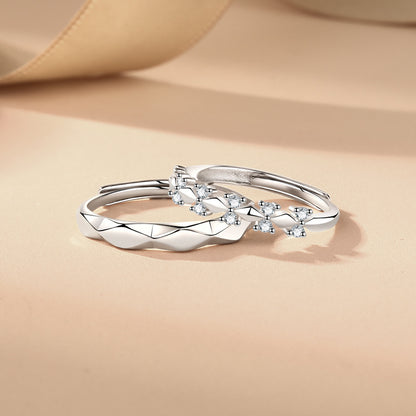 Customizable Wedding Bands for Couples Sterling Silver