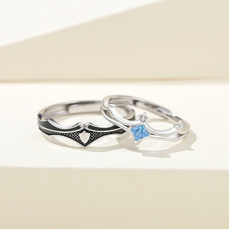 Princess and Knight Rings Set for Couples