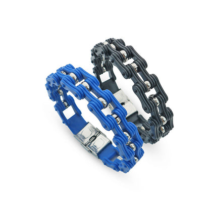 Bike Chain Promise Bracelets Set for Couples