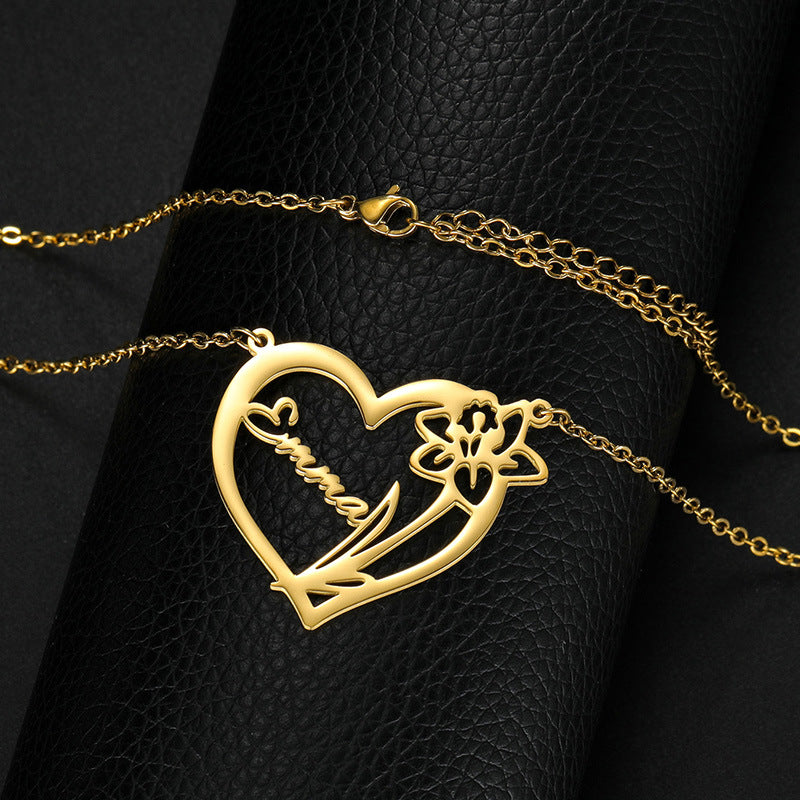 Heart Personal Name Necklace