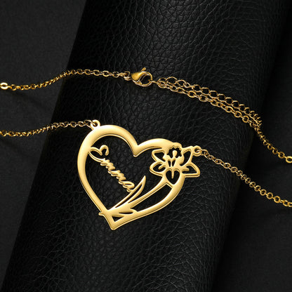Heart Personal Name Necklace