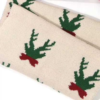 Cute Reindeer Xmas Themed Scarf for Girls