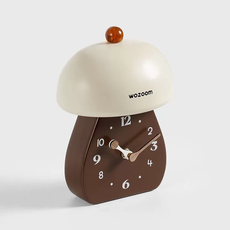 Artistic Mushroom Silent Table Clock