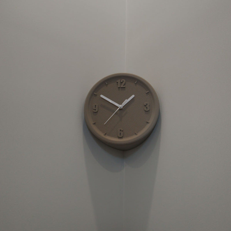 Minimalistic Nordic Analog Silent Wall Corner Clock