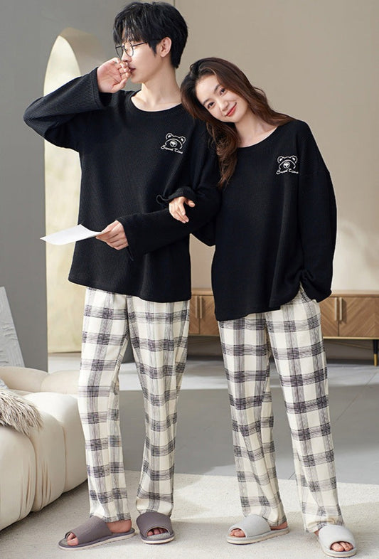 Matching Loungewear Soft Pajamas Set 100% Cotton