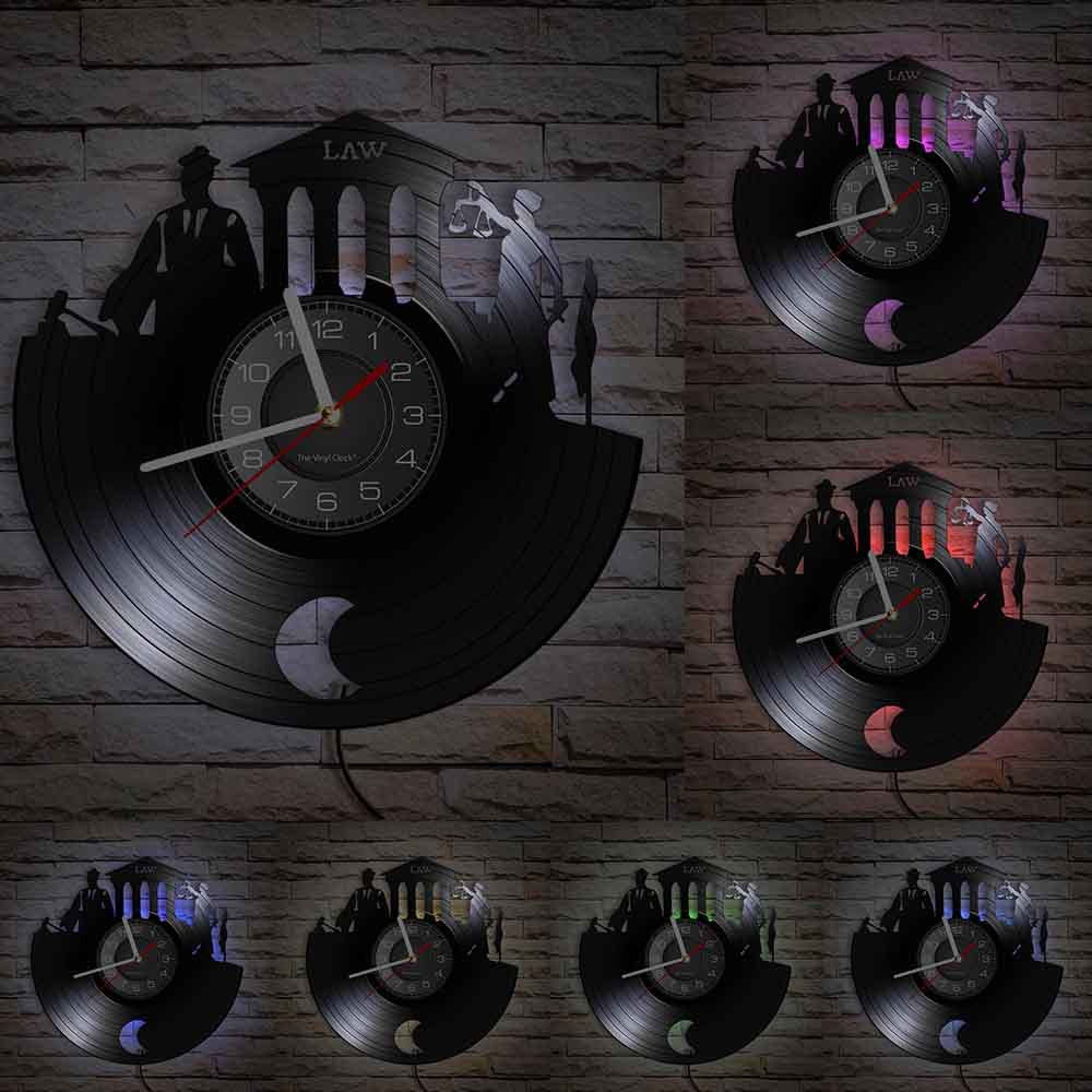 Vinyl Wall Deco Clock Gift for Lawyer