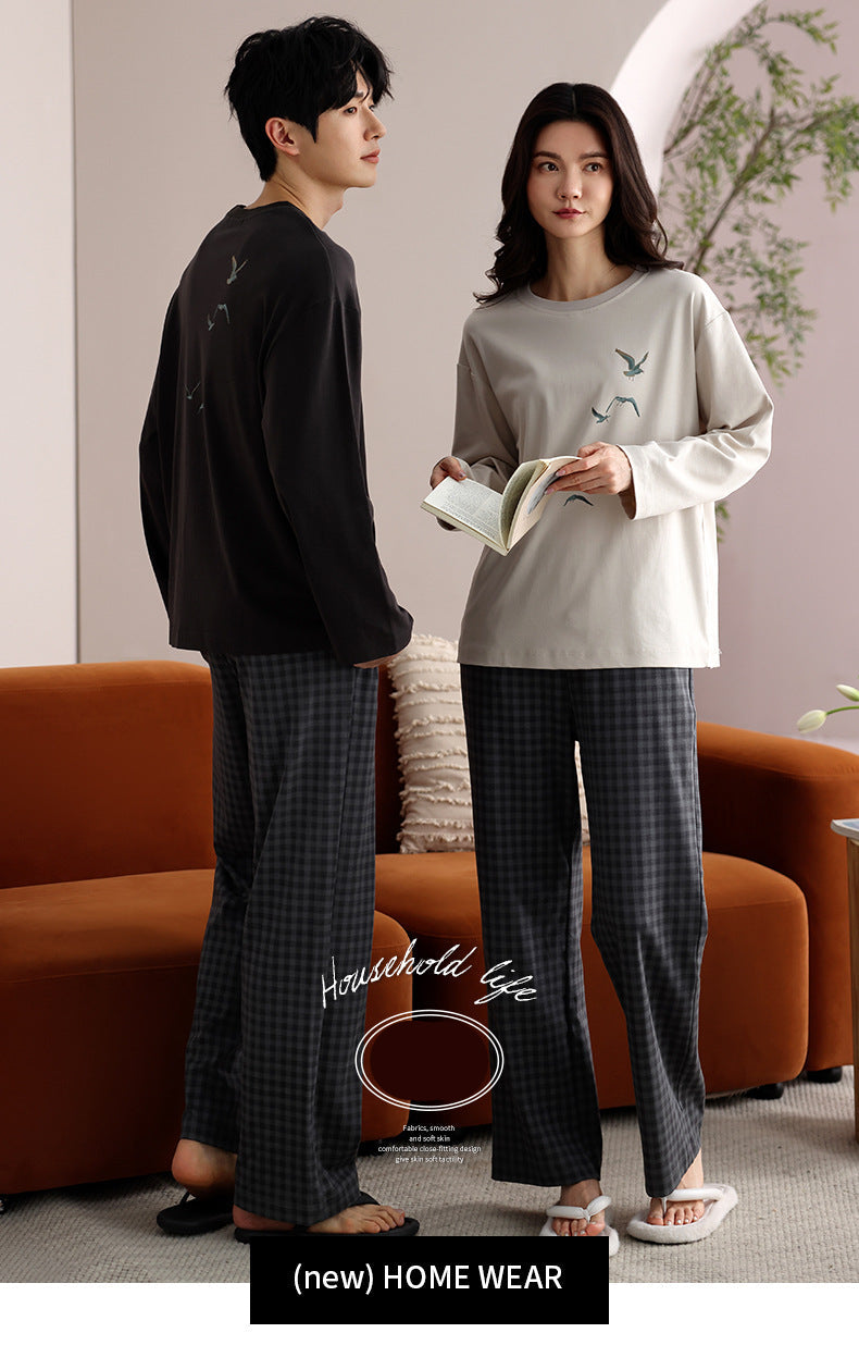 Gullei Minimalist Couple Pajamas Set – 100% Cotton, Relaxed Fit