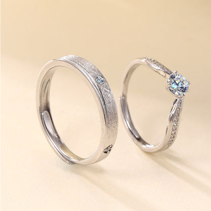 Matching Crown Wedding Rings Gift Set for Two