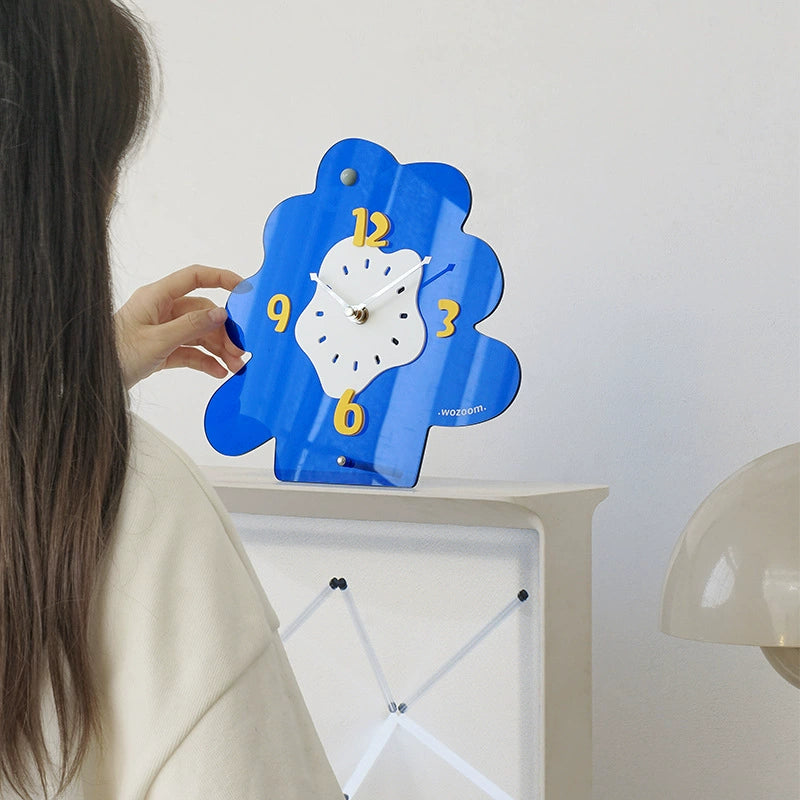 Silent Acrylic Photo Frame Desk Clock