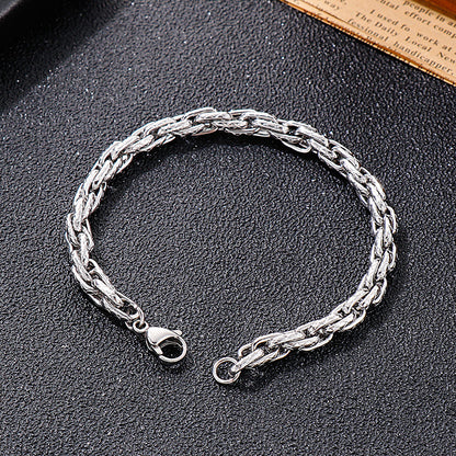 Personalized Mens Chain Bracelet 20cm