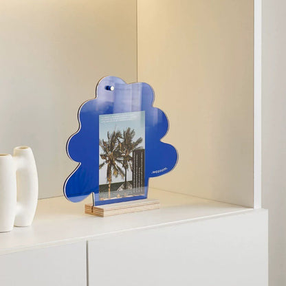 Silent Acrylic Photo Frame Desk Clock