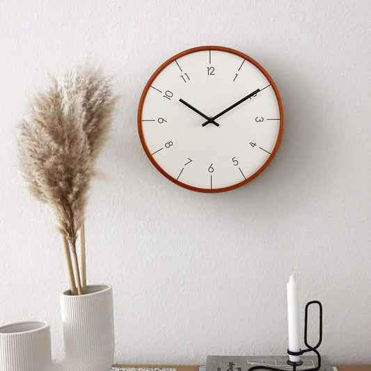Minimalist Silent Wall Clock – 12" (Non-Ticking)