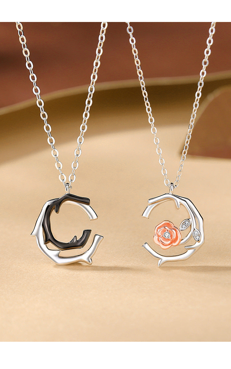 Thornes and Rose Necklaces Gift Set for Couples