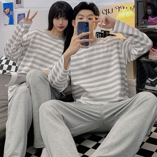 Organic Cotton Matching Pajamas for Couples - Soft Loungewear