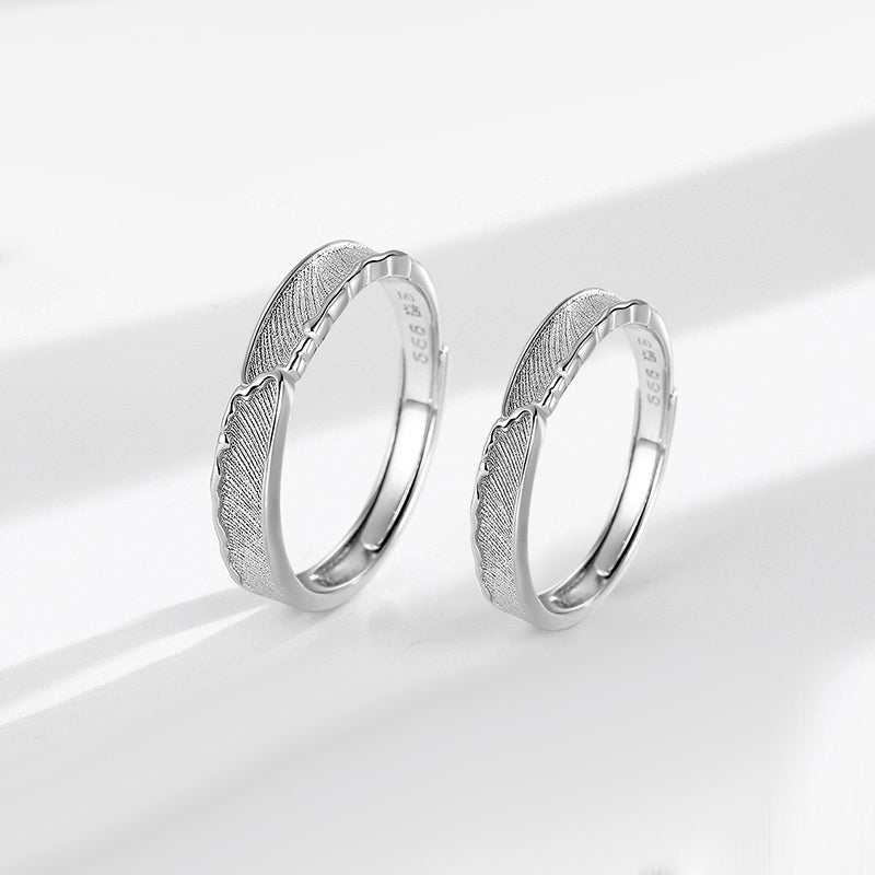 Engravable Galaxy Promise Rings Set for Couples