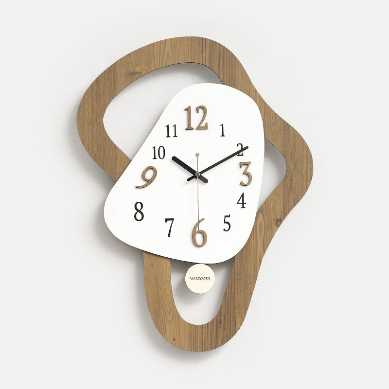 Irregular Shaped Analog Wall Clock