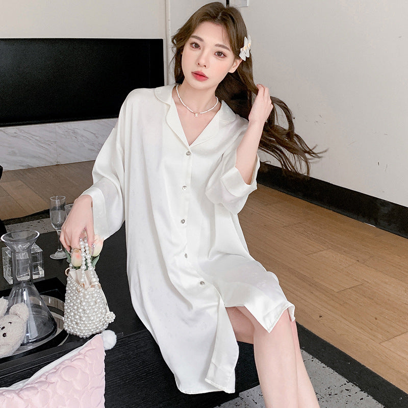 Minimalist Silk Nightgown for Women - Gullei