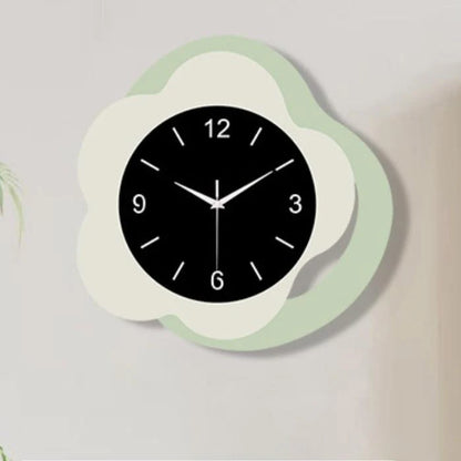 Cute Flower Silent Wall Décor Clock — Kids’ Room & Kitchen (30×30 cm)
