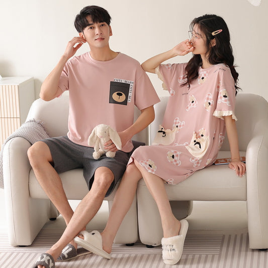 Couple Matching Summer PJs Loungewear Set