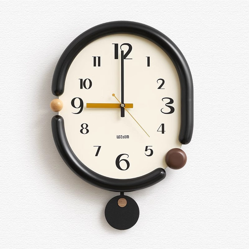 Minimalist Silent Analog Wall Clock - Scandinavian Design