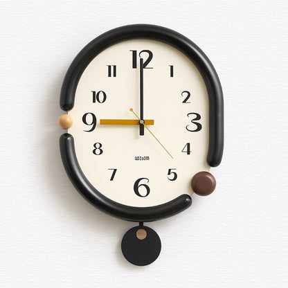 Minimalist Silent Analog Wall Clock - Scandinavian Design