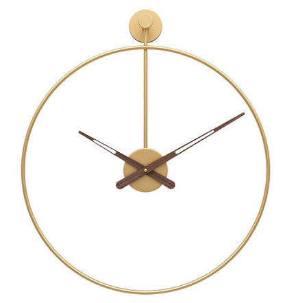Simple Modern 16-Inch Large Wall Clock (Minimalist Iron Design)