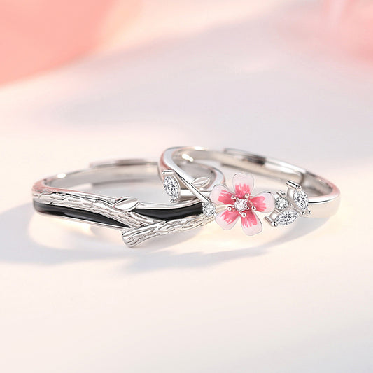 Personalized Sterling Silver & Natural Shell Promise Rings