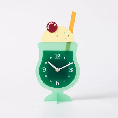 Silent Ice Cream Acrylic Desk Clock