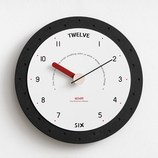 Round Minimalist Silent Wall Clock – Large, Non-Ticking