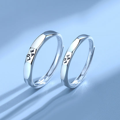 Custom Love Matching Rings Set for Couples