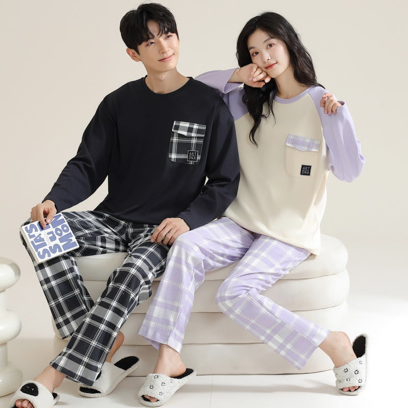Matching Comfortable Pajamas Set for Him and Her Cotton – Gullei
