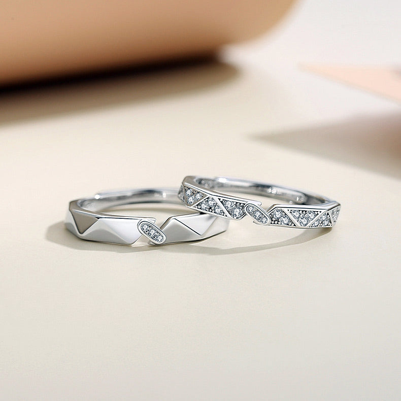 Custom Matching Engagement Rings for Couples