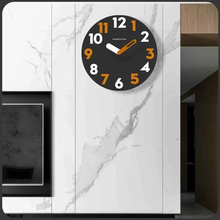 Big Numbers Modern Analog Silent Wall Clock