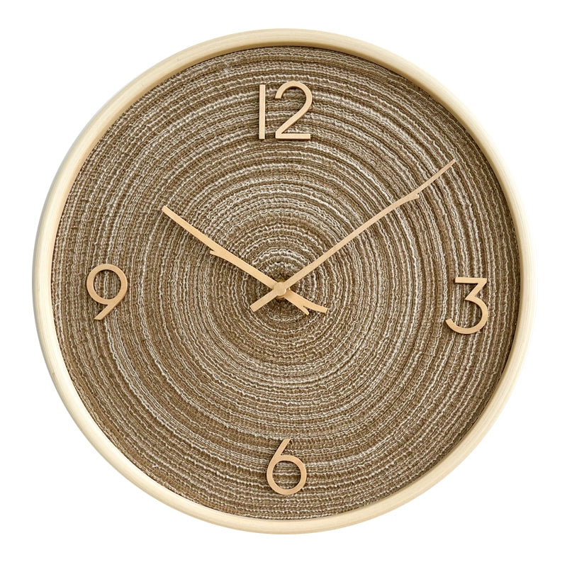 Nordic Style Analog Silent Wooden Wall Clock