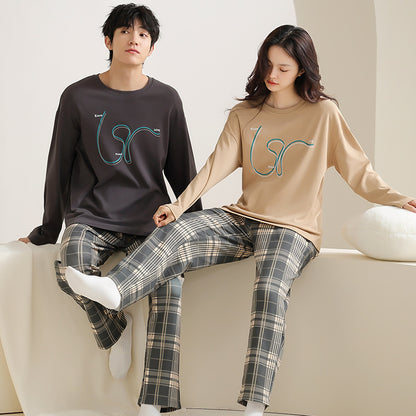 Matching Pullover Pajamas Set for Couples