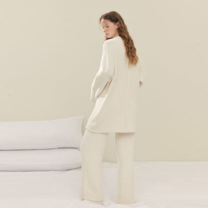Cozy Thick Fleece Pajamas Set for Women