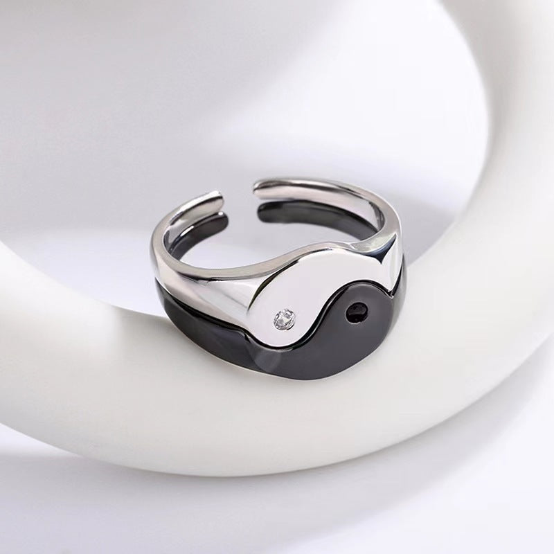 Custom Yingyang Marriage Rings for Men and Women