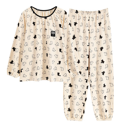 Cute Rabbit Women's Sleepwear Set - 100% Cotton