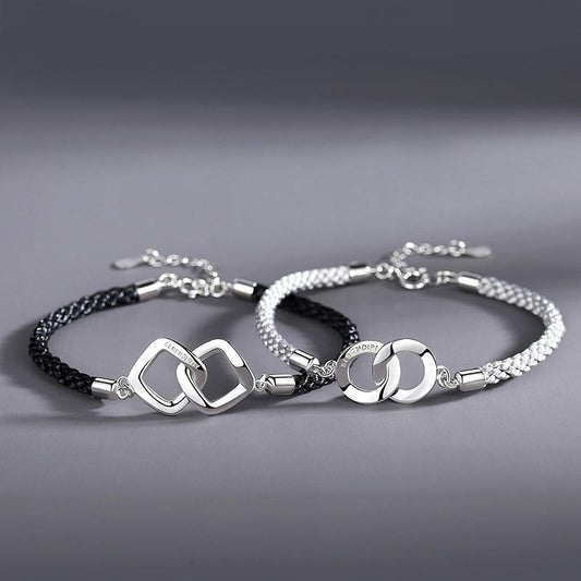Double Rings Promise Friendship Bracelets Set