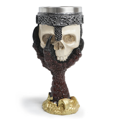 Ceramic Steel Skull Goblet Cup