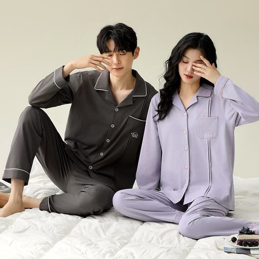 Couples Matching Soft Pajamas Set 100% Cotton