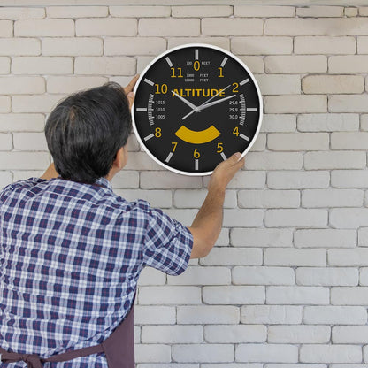 Wall Decoration Silent Clock Gift for Pilot