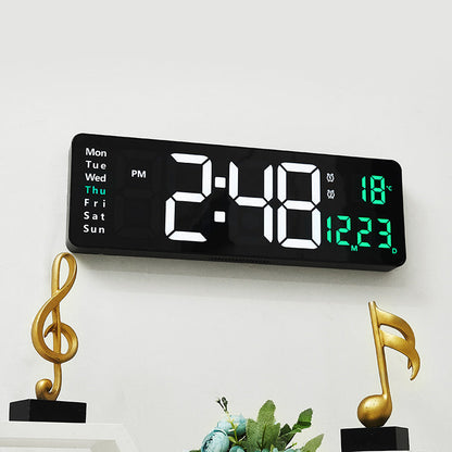 Nordic Digital Clock (16-Inch LED Display with Remote)
