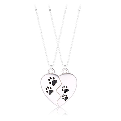 Cute Half Hearts Bff Friendship Necklaces Set