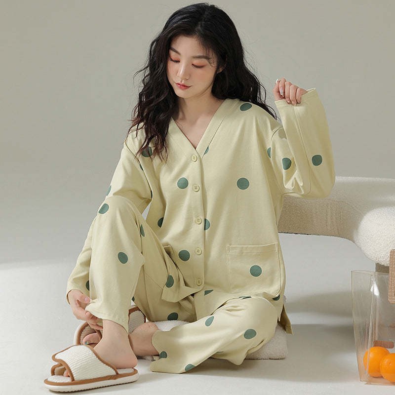 Simple Nightwear Women Loungewear Set