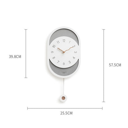 Long Modern Pendulum Analog Wall Clock